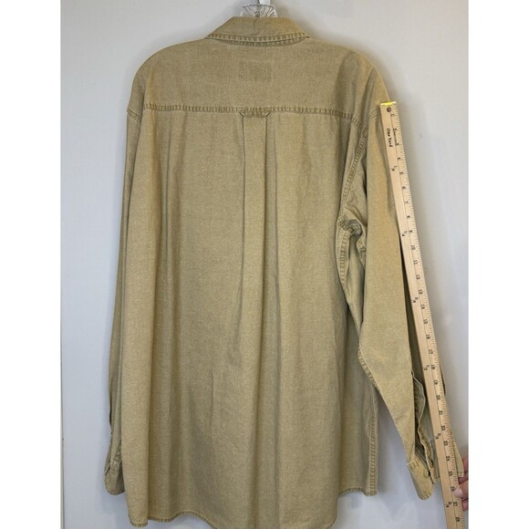 RedHead Men’s XL Long Sleeve Khaki Button Down Shirt 100% Cotton Outdoor - Picture 6 of 11